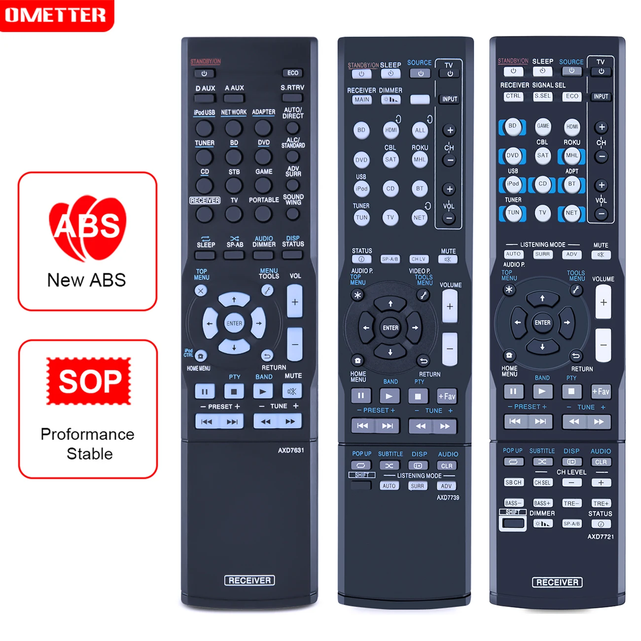 AXD7721 AXD7739 AXD7631 Remote Control for Pioneer AV Receiver AXD7587 VSX-1018AH-K 21TXH 9130TXH  830 45 830 90 S300 S310