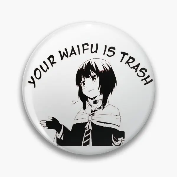 

Megumin Konosuba Waifu Customizable Soft Button Pin Decor Metal Fashion Brooch Women Badge Hat Collar Creative Cute Funny