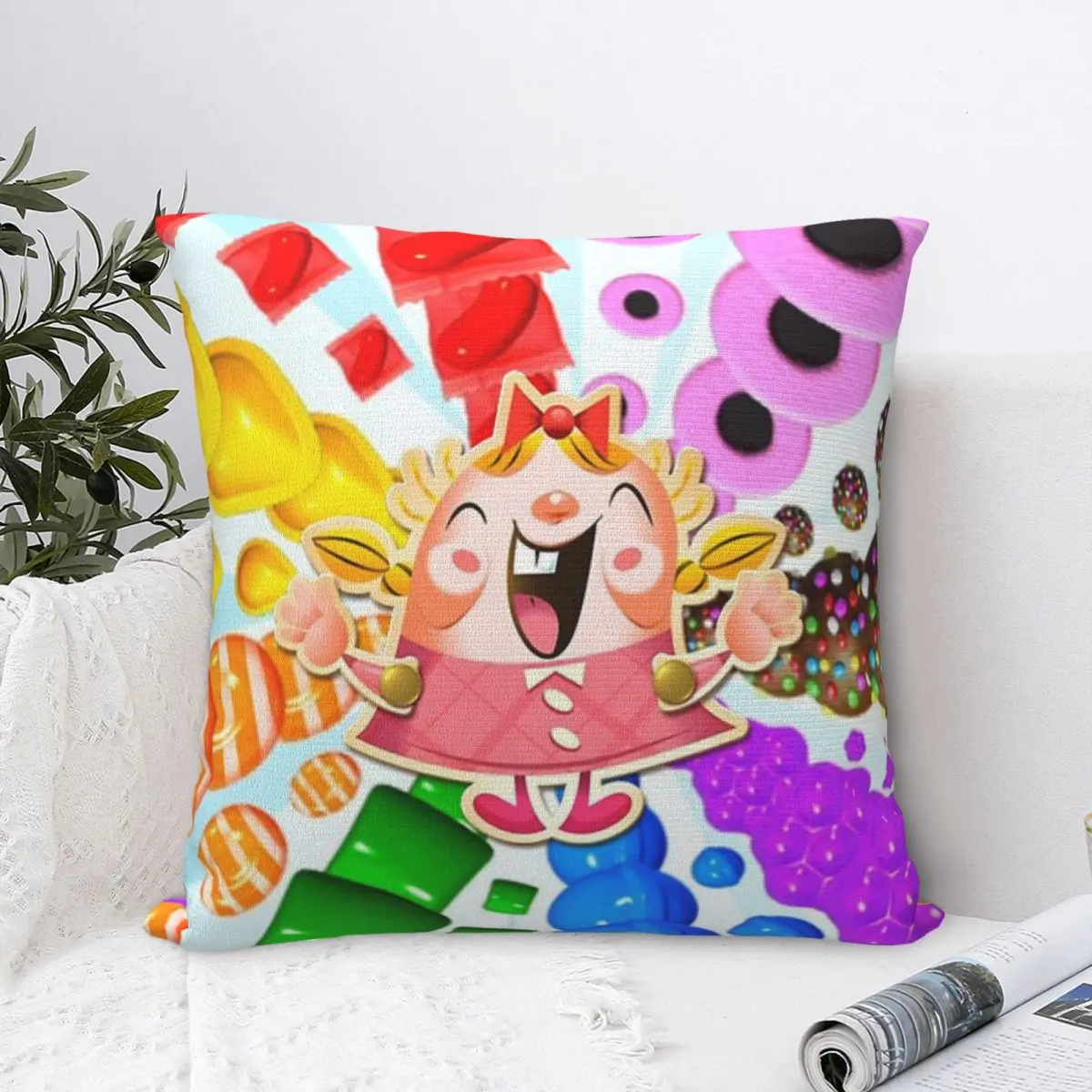 Наволочка Tiffi Rainbow Boosters Candy Crush наволочка в стиле аниме декоративная гостиная
