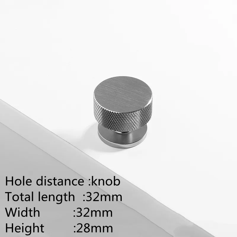 

Ручки для мебели KK&FING алюминиевые круглые чёрные/золотые/серебряные