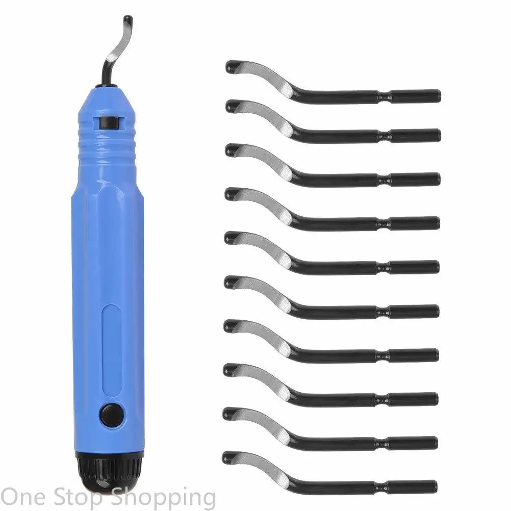 

10 шт., набор вращающихся лезвий для удаления заусенцев с ручкой, нож для снятия заусенцев, ручной инструмент для снятия заусенцев из дерева/пластика/алюминия/меди и стали