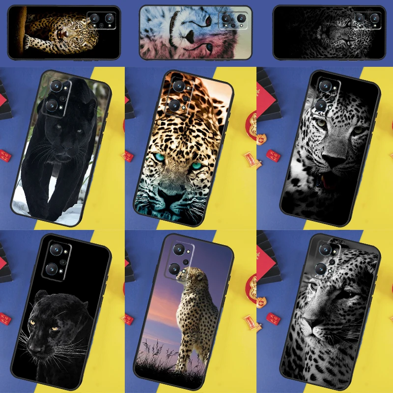 Чехол Cheetah Panther Snow для Realme GT 6T 6 5 7 Pro C61 C55 C53 C51 C21Y C25S C67 C75 10 11 12 13 14 Plus