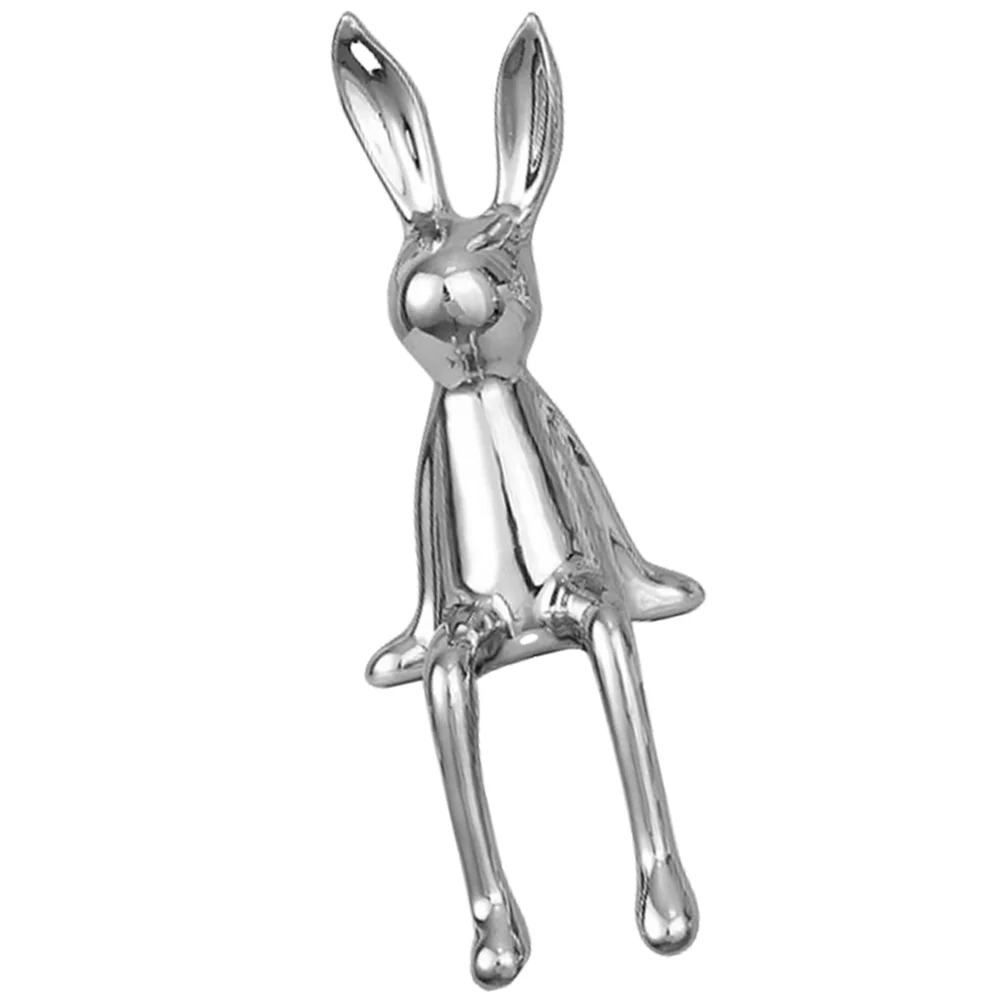 

Rabbit Bunny Animal Ornament Statue Figurine Figurines Decor Home Modern Shelf Easter Figure Craft Action Tabletop Characters
