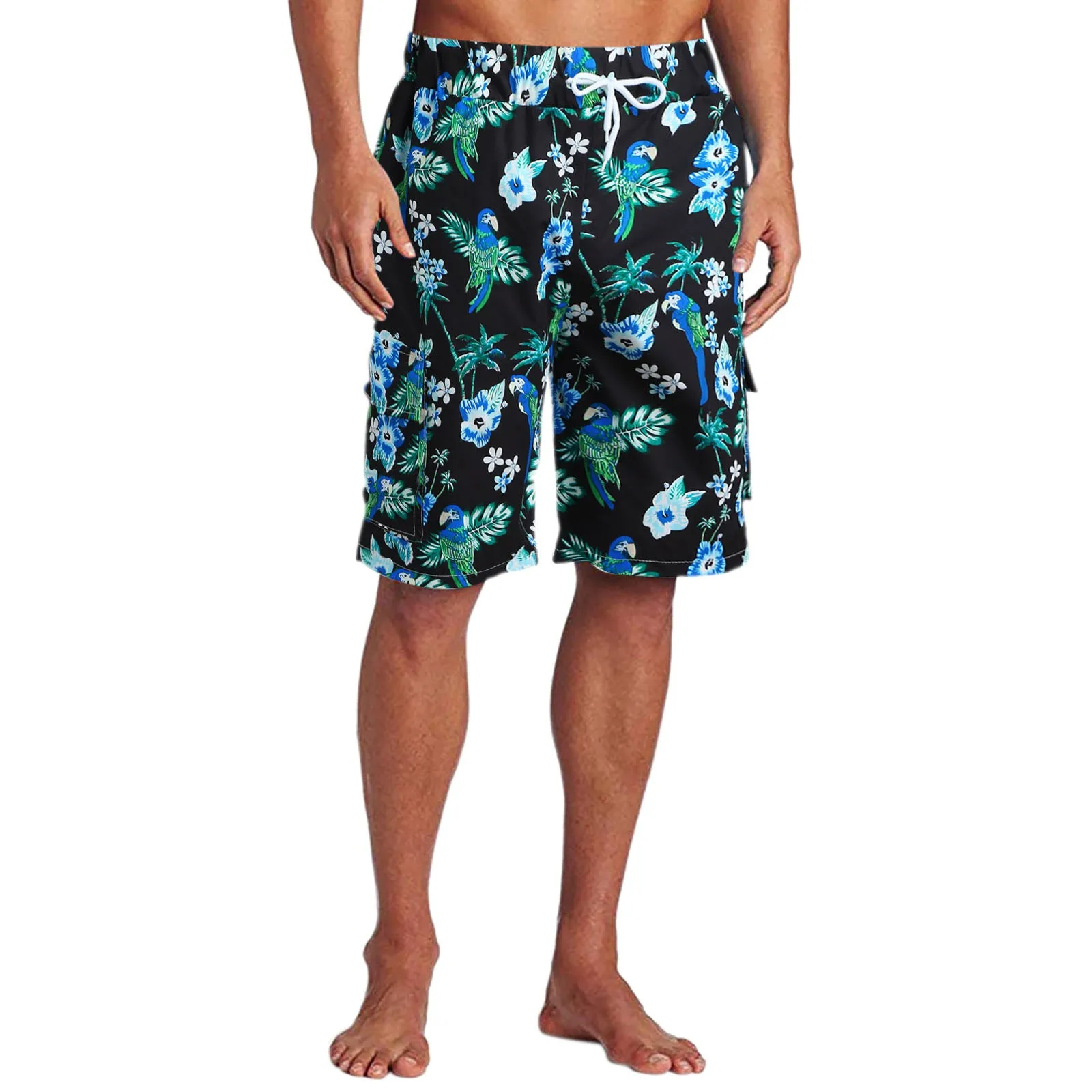 

Hawaiian Summer Shorts Swimwear Swim Shorts Trunks Beach Board Shorts Swimming Pants Swimsuits Men Running Sports Surfing Shorts