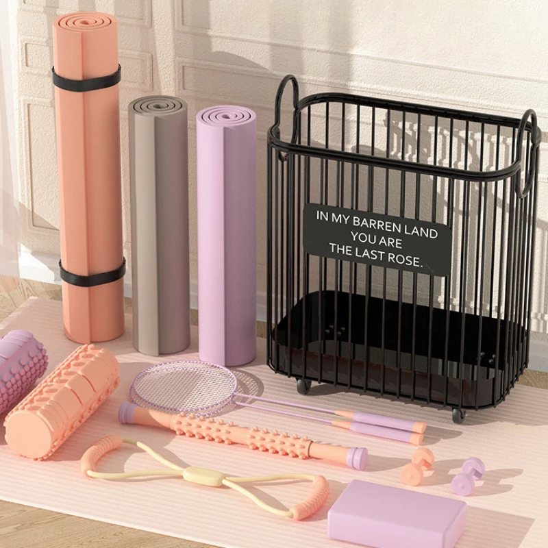 Металлическая корзина для йоги и бадминтона в скандинавском стиле