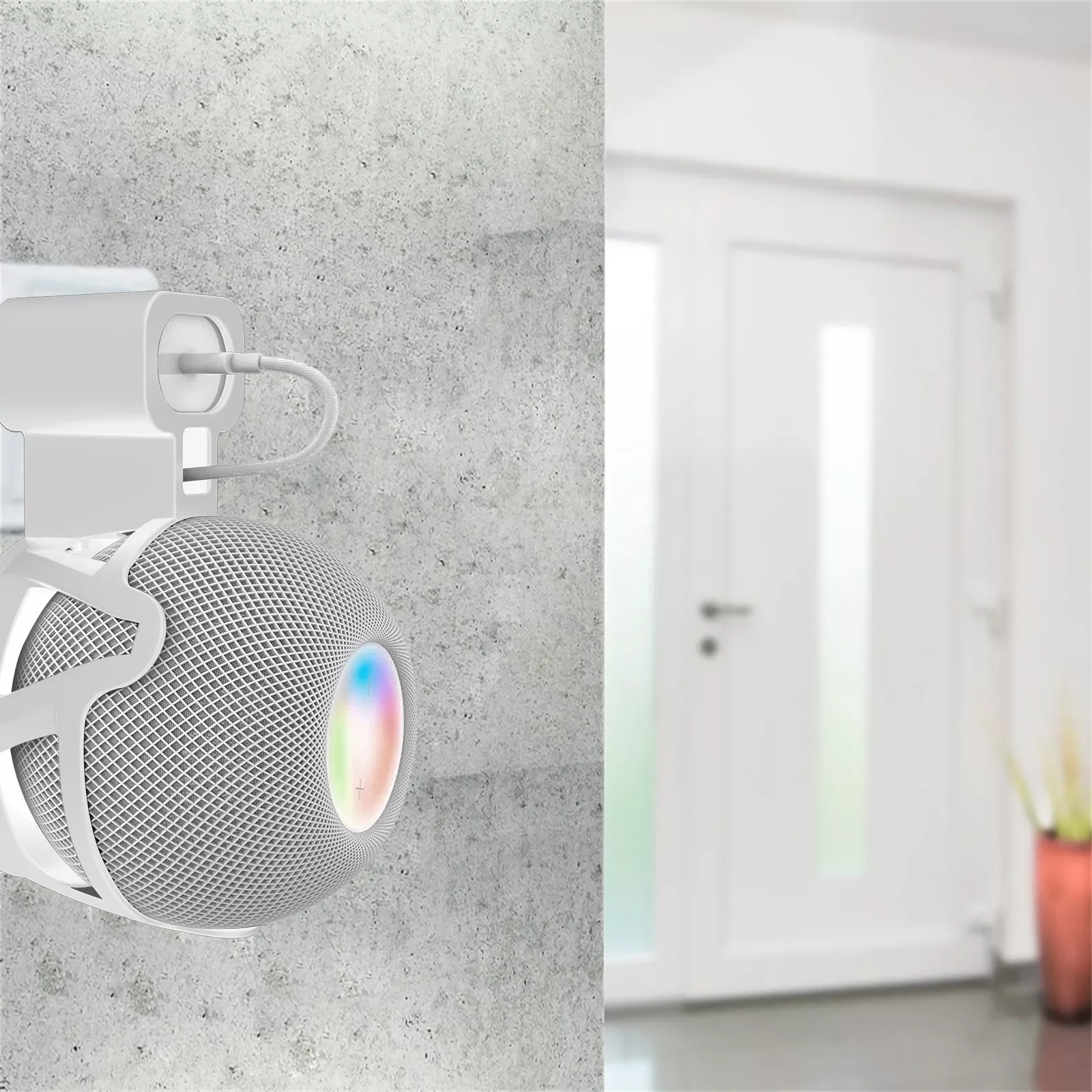 NEW2023 Design Line For HomePod Management Wall Saving Socket Space Mini Mini Bracket Holder Monitor Document Clip