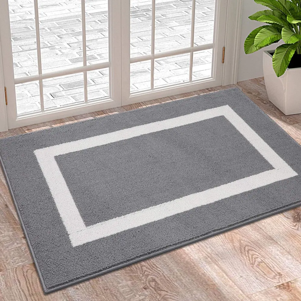 

Indoor Door Mat, 20"x 32", Non Slip Low-Profile Entrance Rug Front Inside Doormats Dirt Trapper Entry Door Rugs for Entryway, Gr