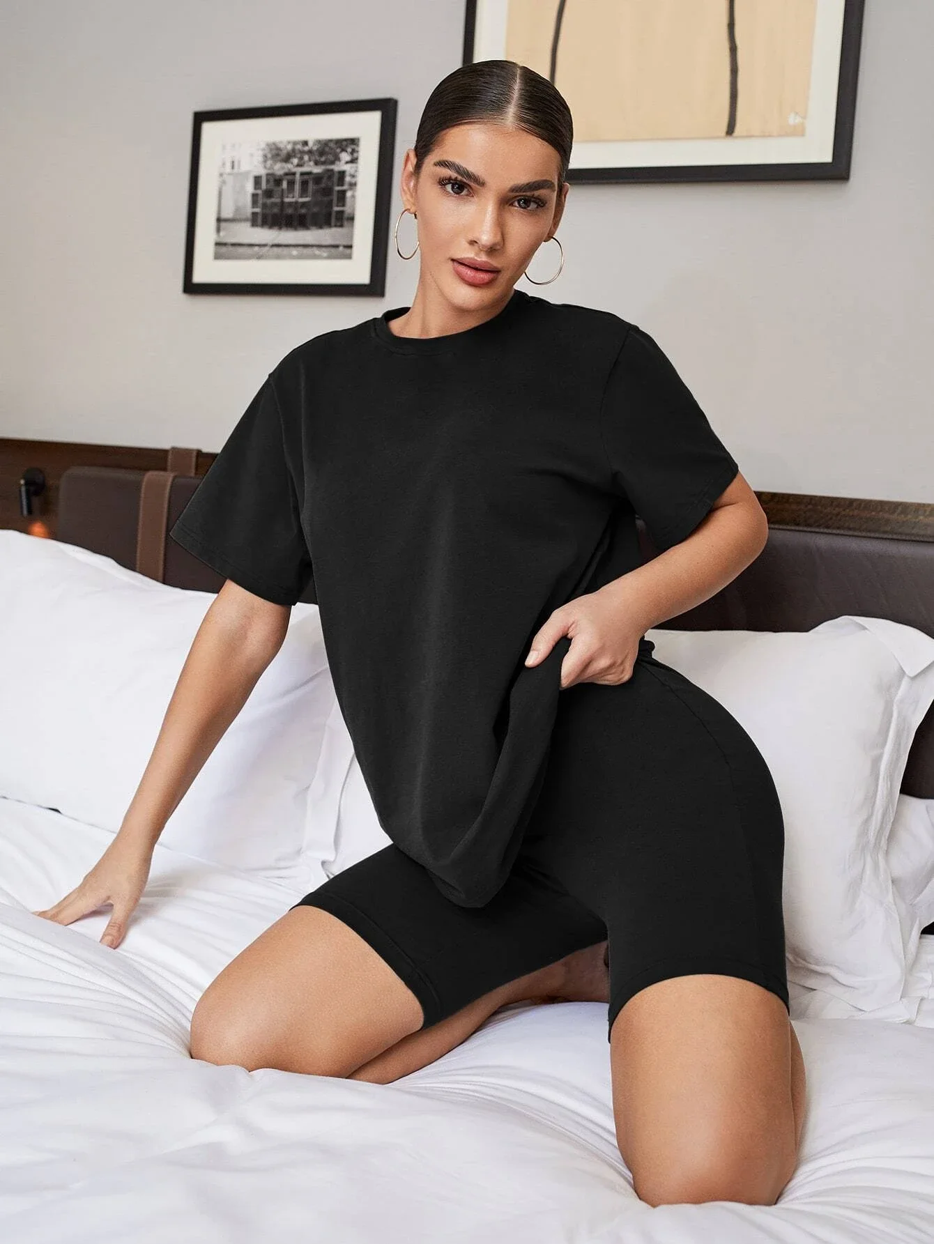 

2 Piece Sets Women All-match Patchwork Elegant Irregular Fashion New Female Cropped O-neck Simple Cozy Streetwear Sexy Ulzzang
