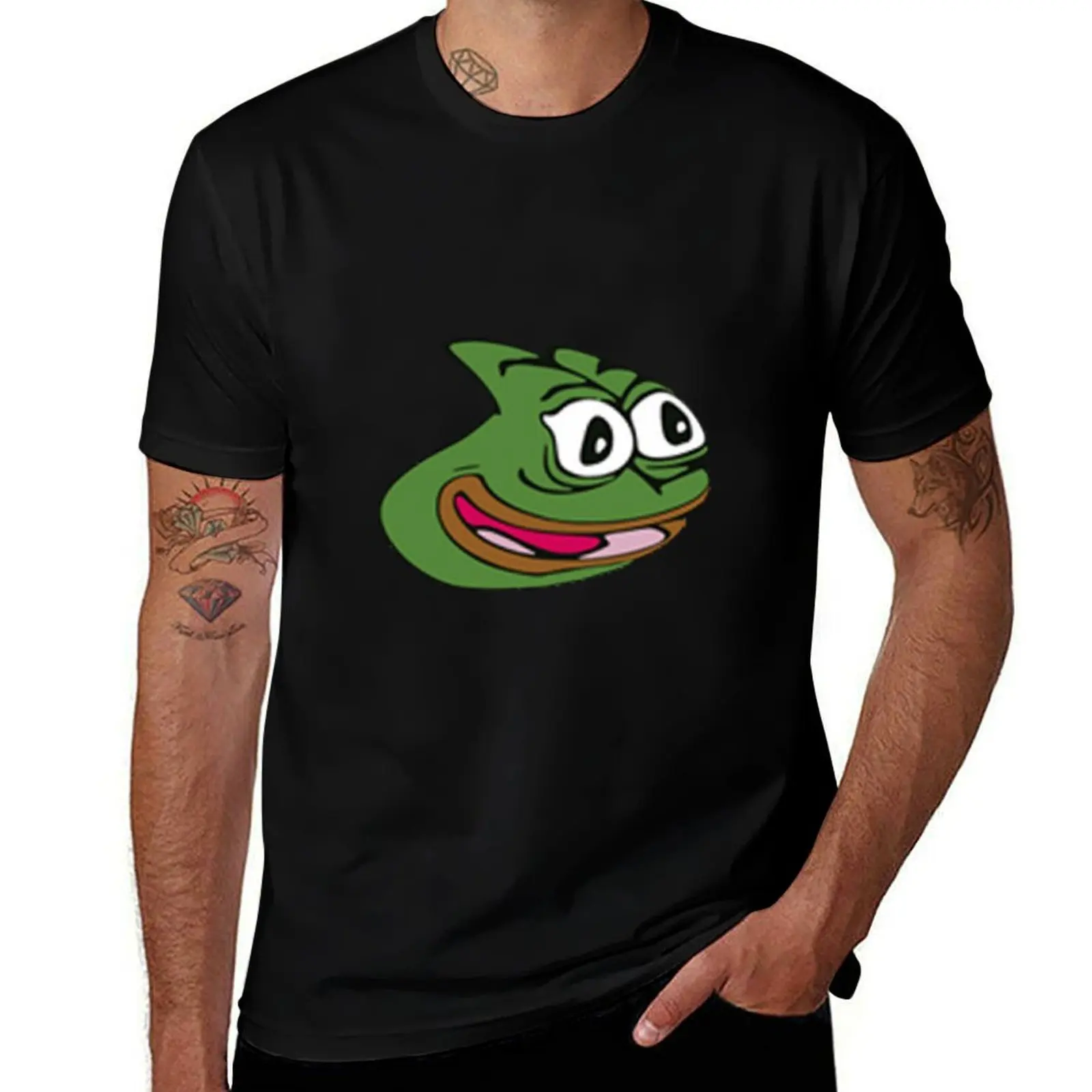 Фото Футболка Pepega Classic из хлопка с круглым вырезом №1