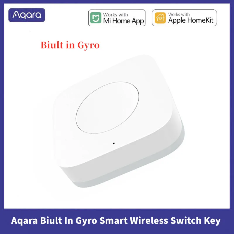 

Aqara Smart Wireless Switch Key Biult In Gyro Intelligent Application Zigbee Wifi Remote Control For Xiaomi Mijia Mi Smart Home