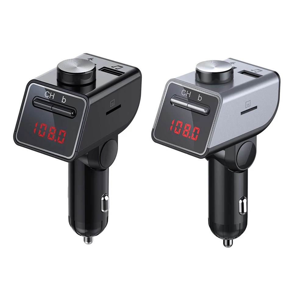 

FM-трансмиттер автомобильный с поддержкой Bluetooth 5,0 и 2 USB-портами