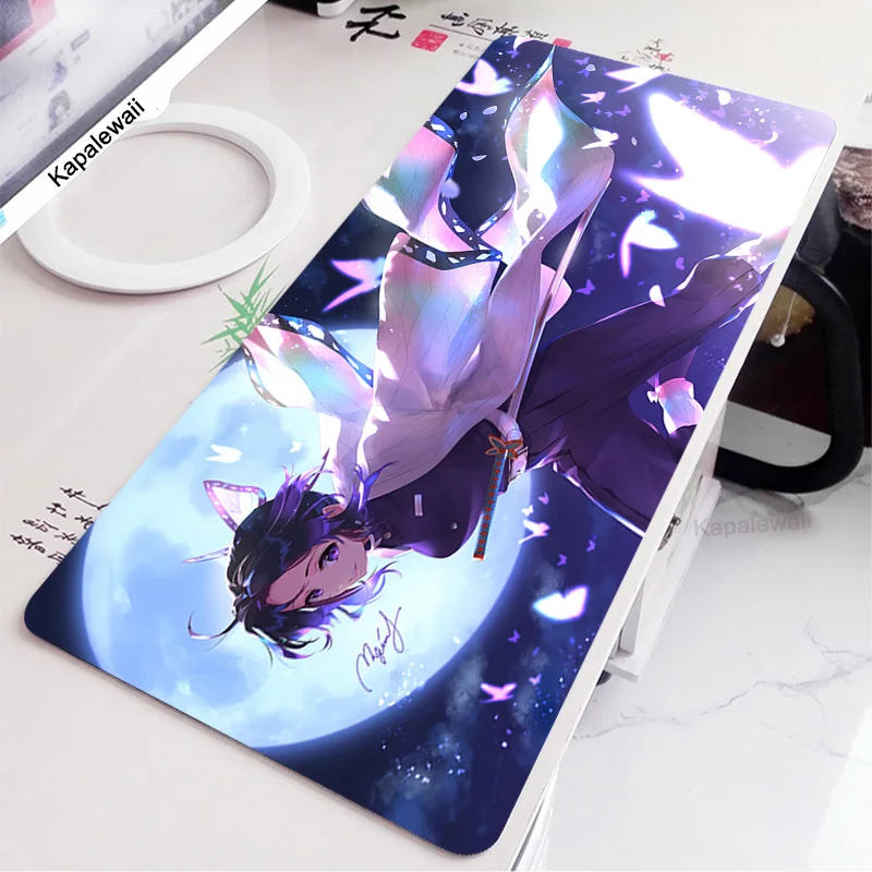 

Demon Slayer Mouse Pad notbook gamer Large Keyboard NonSlip Rubber Computer Carpet Desk Mat PC Gamer escritorio 90x40 MousePad