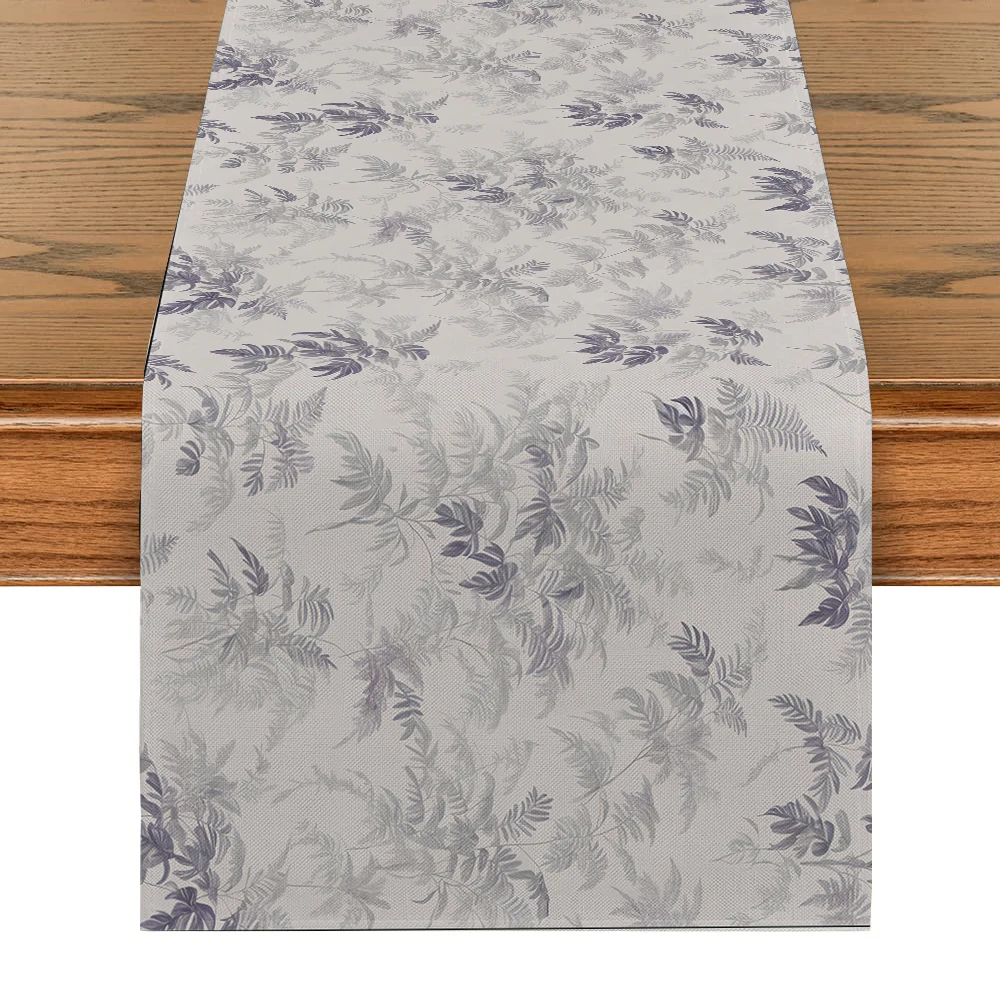 Простые геометрические растения в однотонных цветах скатерть из полиэстера для