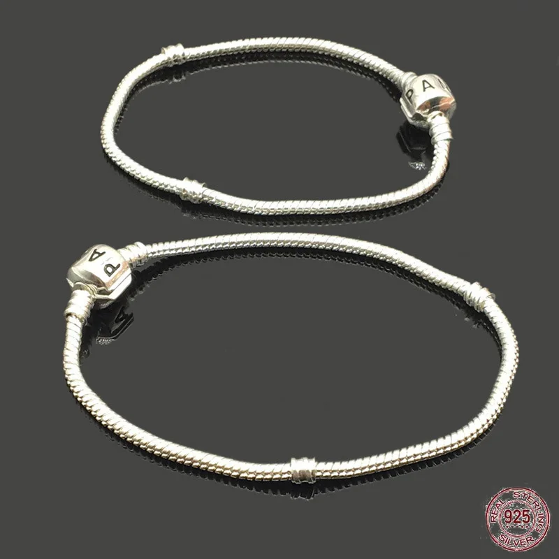 

Женский браслет из серебра 100% пробы, с буквенным змеиным принтом