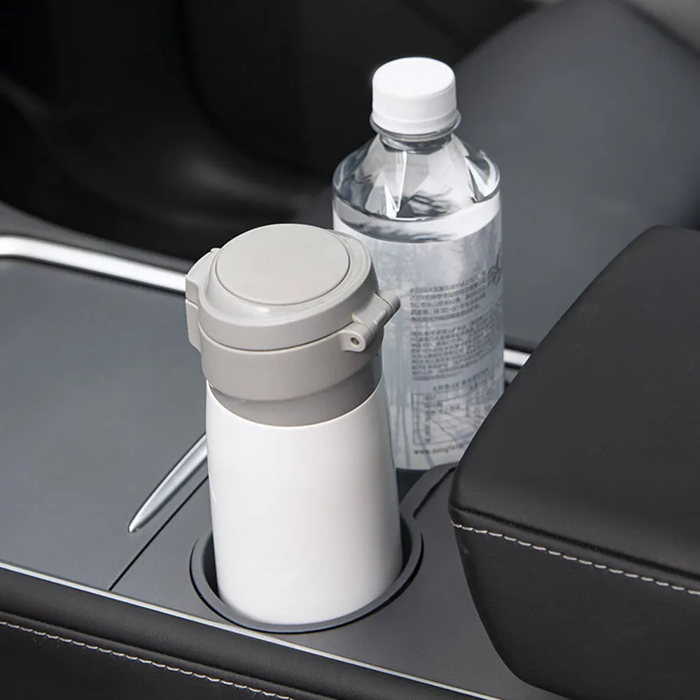 

Car Water Cup Holder Central Control Cup Stopper Drink Water Bottle Anti-Fall Mount Stand Base for Tesla Model 3 Model Y 2021