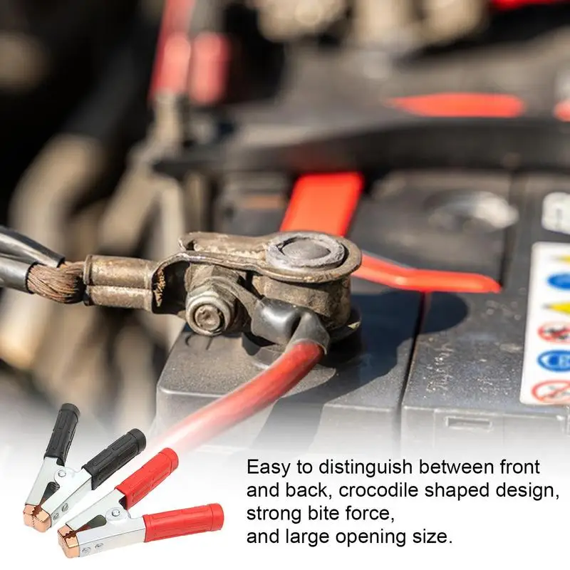 

Car Battery Terminal Copper Cable Clamp Jumper Cable Clamps Charging Connector Kit For Car Auto Vehicle Jumper CopperCable Clamp