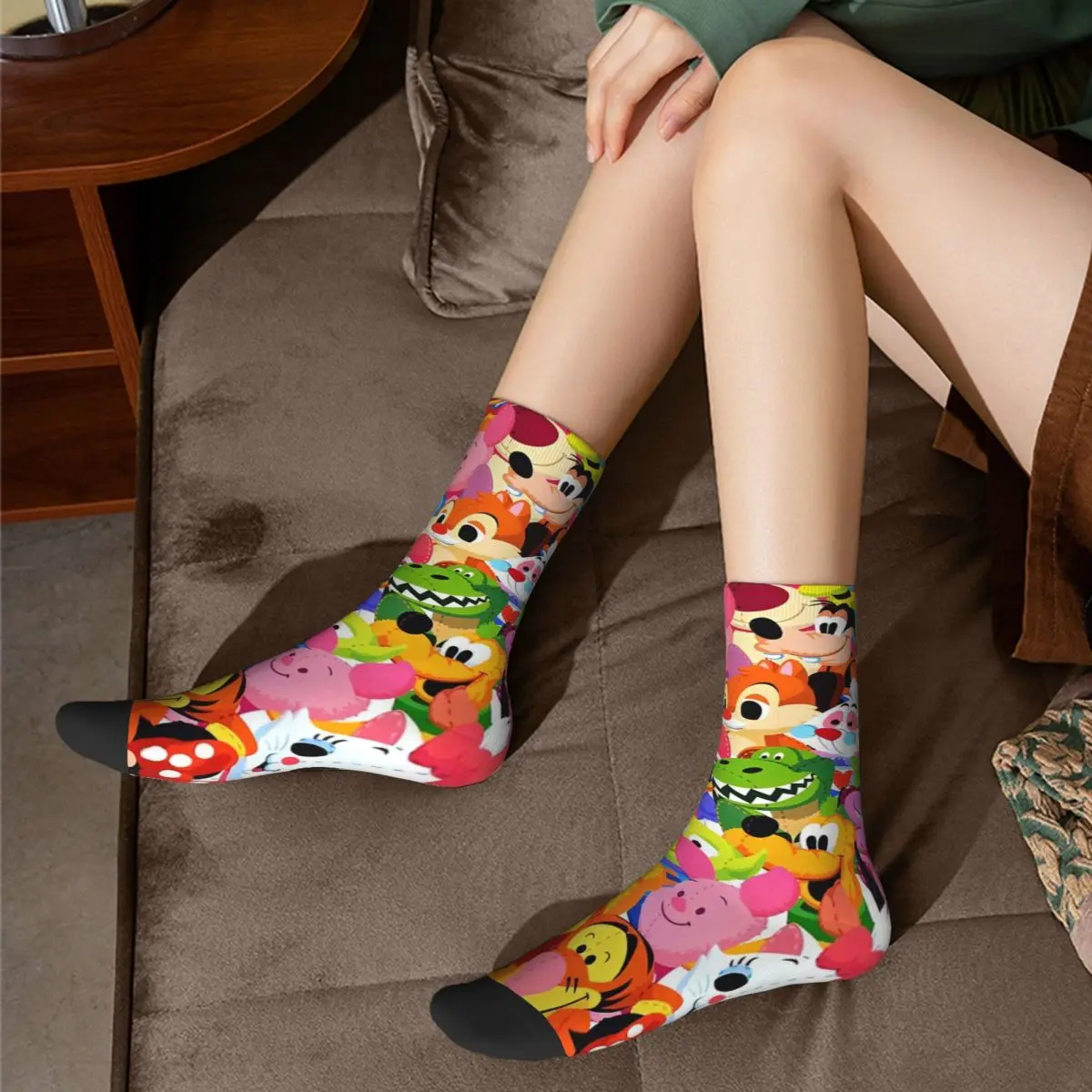 Носки мужские/женские с рисунком Микки Мауса модные носки для Хэллоуина