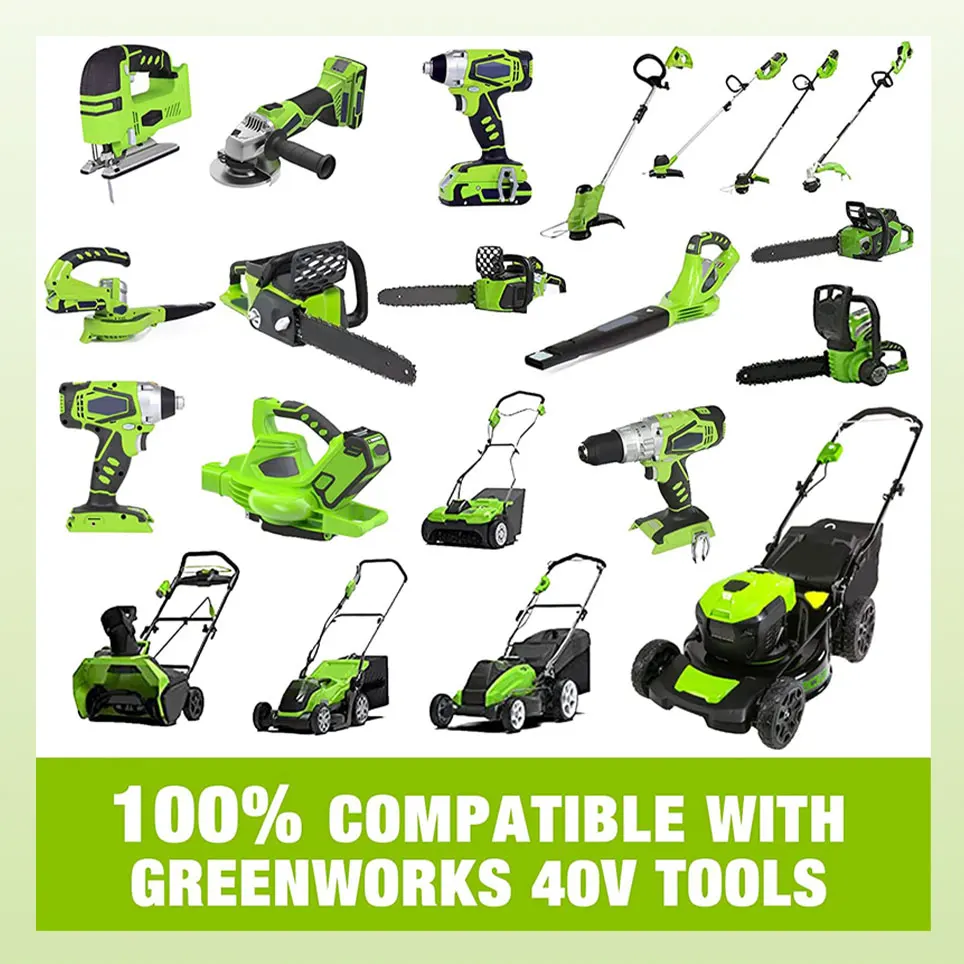 

2022 6000mAh G-MAX 40V li-ion Сменный аккумулятор для GreenWorks 20262 29302 29463 20292 20302 20672 20202 аккумуляторная батарея