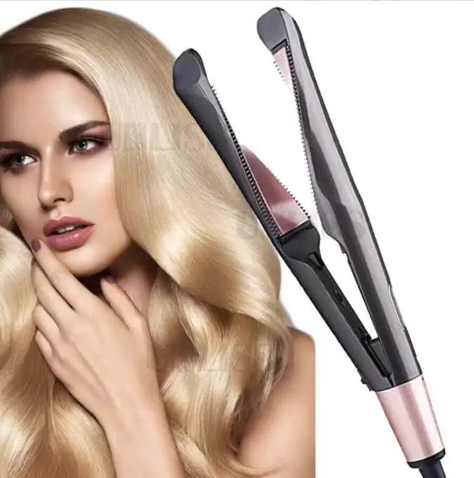 

2 in 1 negative ions hair curler and straightener Spiral Wave Curling Iron, Professional Hair Straighteners, Fashion Styling