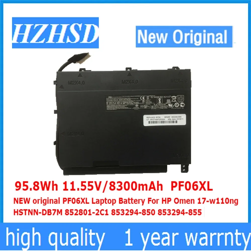 95 8 Втч 8300 мАч 11 55 В PF06XL новый оригинальный аккумулятор для ноутбука HP Omen 17-w110ng