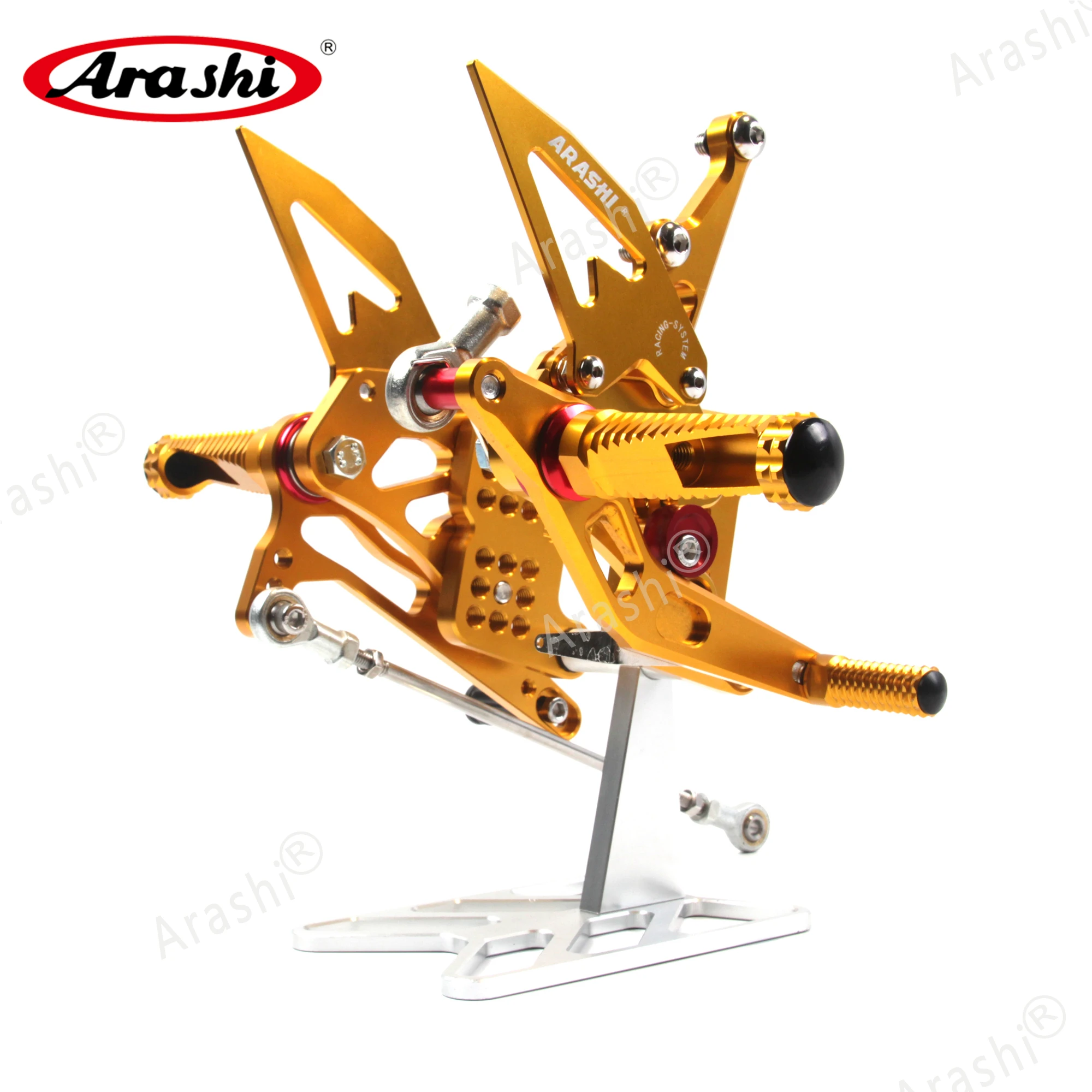 Фото Arashi для Triumph Daytona T595/T509/955i 1997-2005 регулируемые подножки с ЧПУ, подножки для водителя, задняя часть 1998 1999 2000 2001 №2