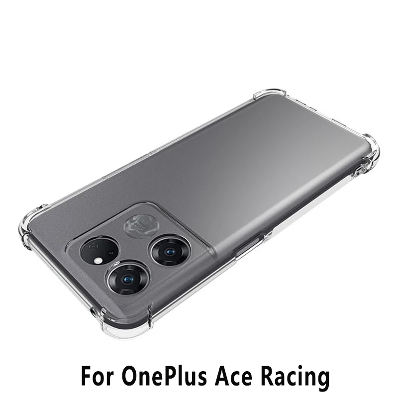 Для Oneplus Ace Racing чехол прозрачная подушка безопасности силиконовый ТПУ задняя
