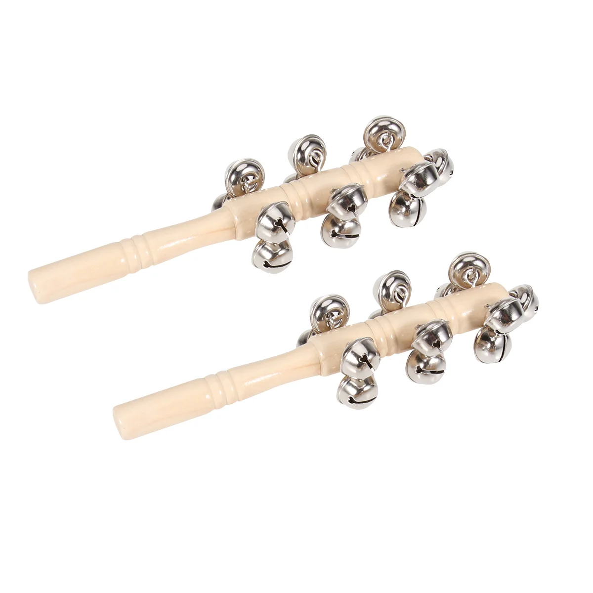 

Bell Jingle Bells Baby Hand Wooden Christmas Toy Musical Kids Toys Instruments Stick Handle Wood Toddler Rainbow Wrist Rhymes