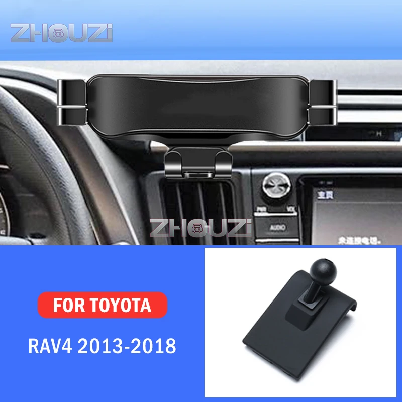 

Car Mobile Phone Holder Special Air Vent Mounts Stand GPS Gravity Navigation Bracket For Toyota Rav4 Wildlander 2013-2018