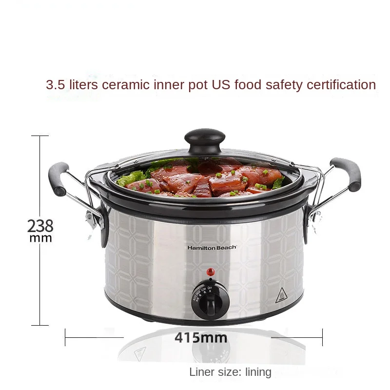 Multifunctional slow cooker porridge stew soup  kitchen appl