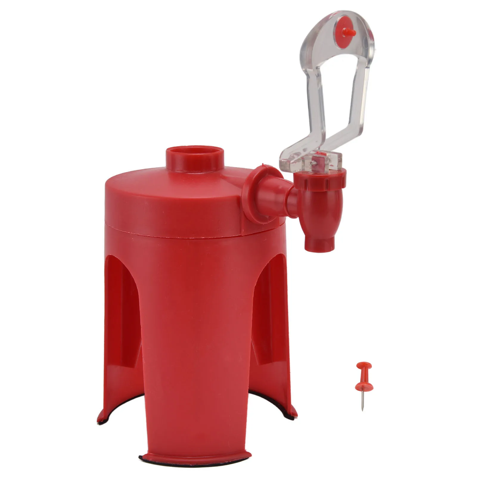 

Water Dispenser Mini Automatic Red Upside Down Drink Fountain for Home Travelling Camping Water Soda Beverage