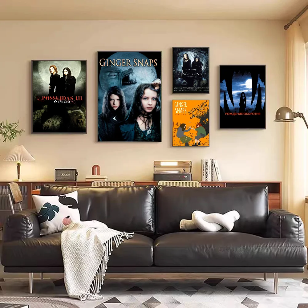 Popular Ginger Snaps Movie Sticky Posters Fancy Wall Sticker For Living Room Bar Decoration Vintage Decorative Painting