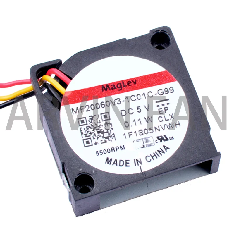 Новый оригинальный телефон, 2 см, 20 мм, 20x20x6 мм, 5 в постоянного тока, 0,11 Вт, 5500 об/мин, 3 линии, миниатюрный боковой вентилятор, охлаждающий вентилятор