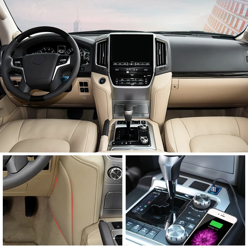 2008-2015 обновленный стиль 2016-2021 Toyota Land Cruiser 200 LC200 аксессуары для модификации