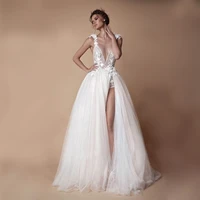 simple wedding dress perspective trailing forest dream temperament bride gowns vestidos elegantes para mujer robe de mari%c3%a9e 2022