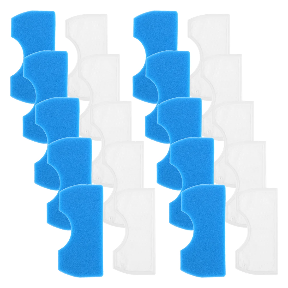 10 комплектов голубой Губчатый Фильтр белый Хлопковый фильтр для печени детали