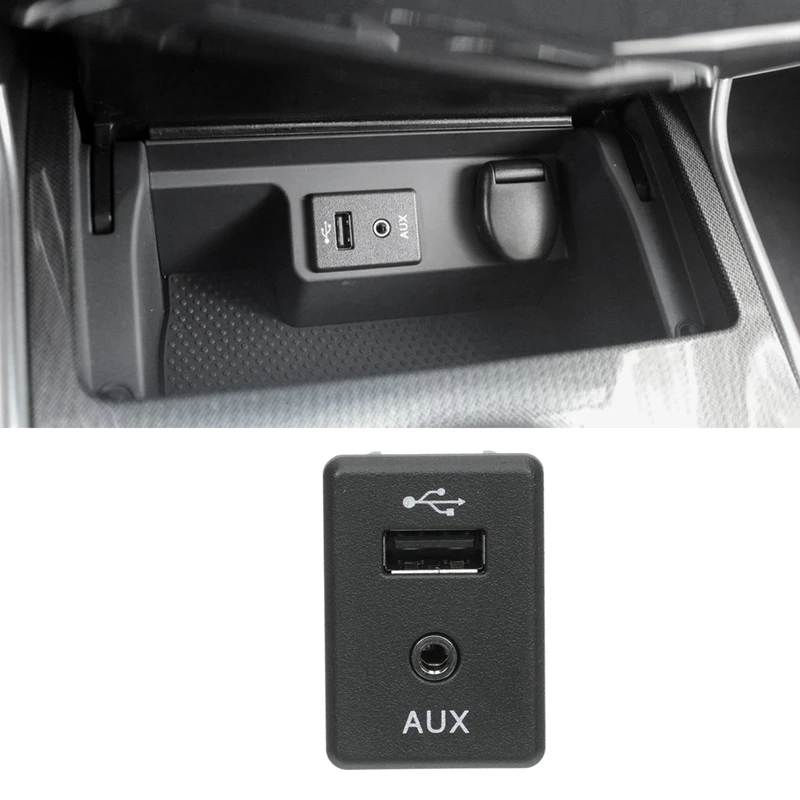 

Аудиоразъем AUX для Nissan Altima Rogue Frontier Xterra 2013-2019, USB-разъем для зарядного устройства 280234BA0B