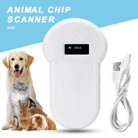 1pc pet chip reader oled display reader scanner 134 2 khz animal microchip recognition usb rechargeable handheld identification