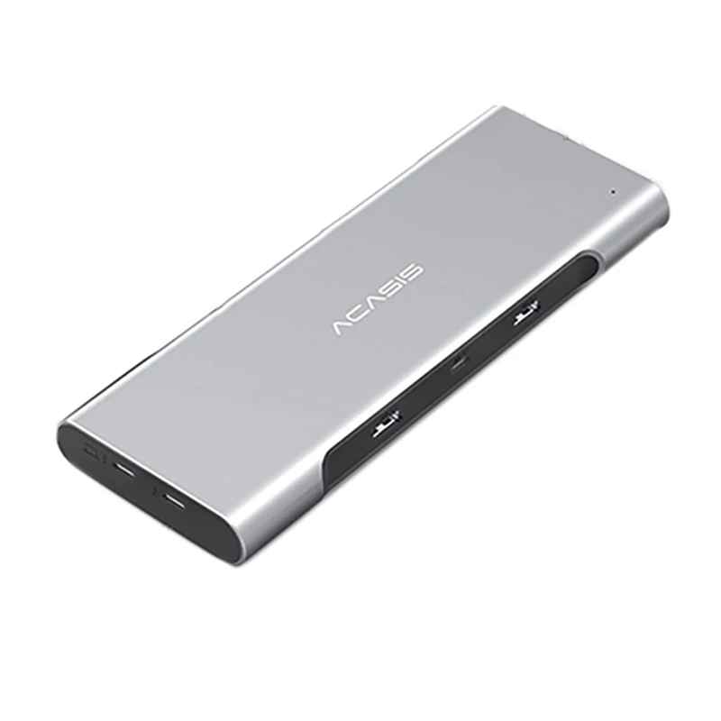

Док-станция Acasis 12 в 1, хаб-адаптер с тремя экранами типа C, USB3.1 удлинитель, SD TF кардридер для Mac, Windows и т. д.