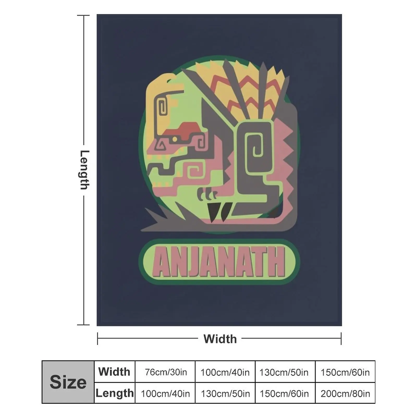 Monster Hunter World: Iceborne - Anjanath Плед Декоративные кровати Тяжелые одеяла