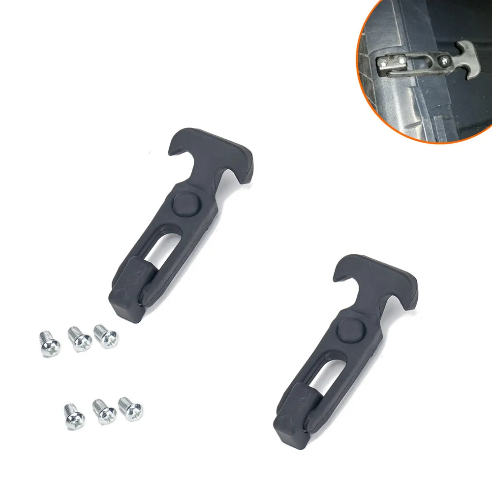 

2Pcs Rubber T-Handle Hasp Flexible Draw Latch Buckle with Screws Kit For RV Tool Box Cooler Automotive Trucks Golf Cart