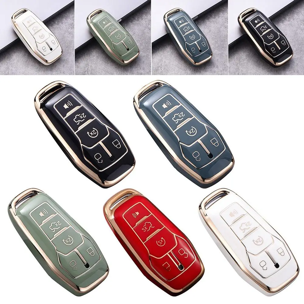 

Мягкий чехол для автомобильного ключа из ТПУ чехол для ключа для Ford Fusion Mondeo Mustang F-150 Explorer Edge 2015 2016 2017 2018 автомобильные аксессуары