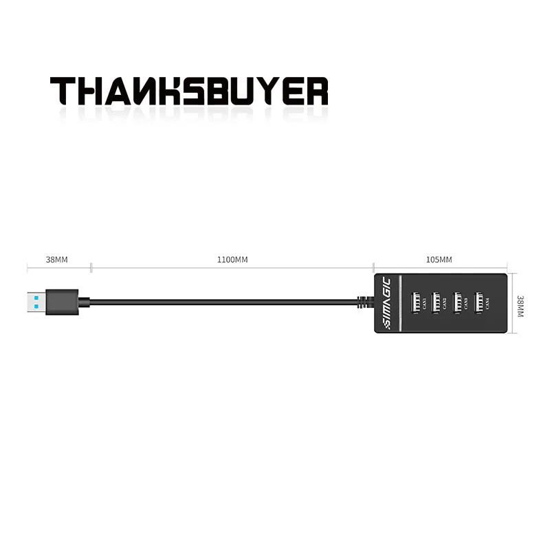 Simagic usb-хаб USB разветвитель многофункциональный 1 в 4 для Alpha Base |