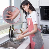 hand wiping kitchen household cooking apron men women oil proof waterproof adult waist fashion hand apron wipe coffee overalls