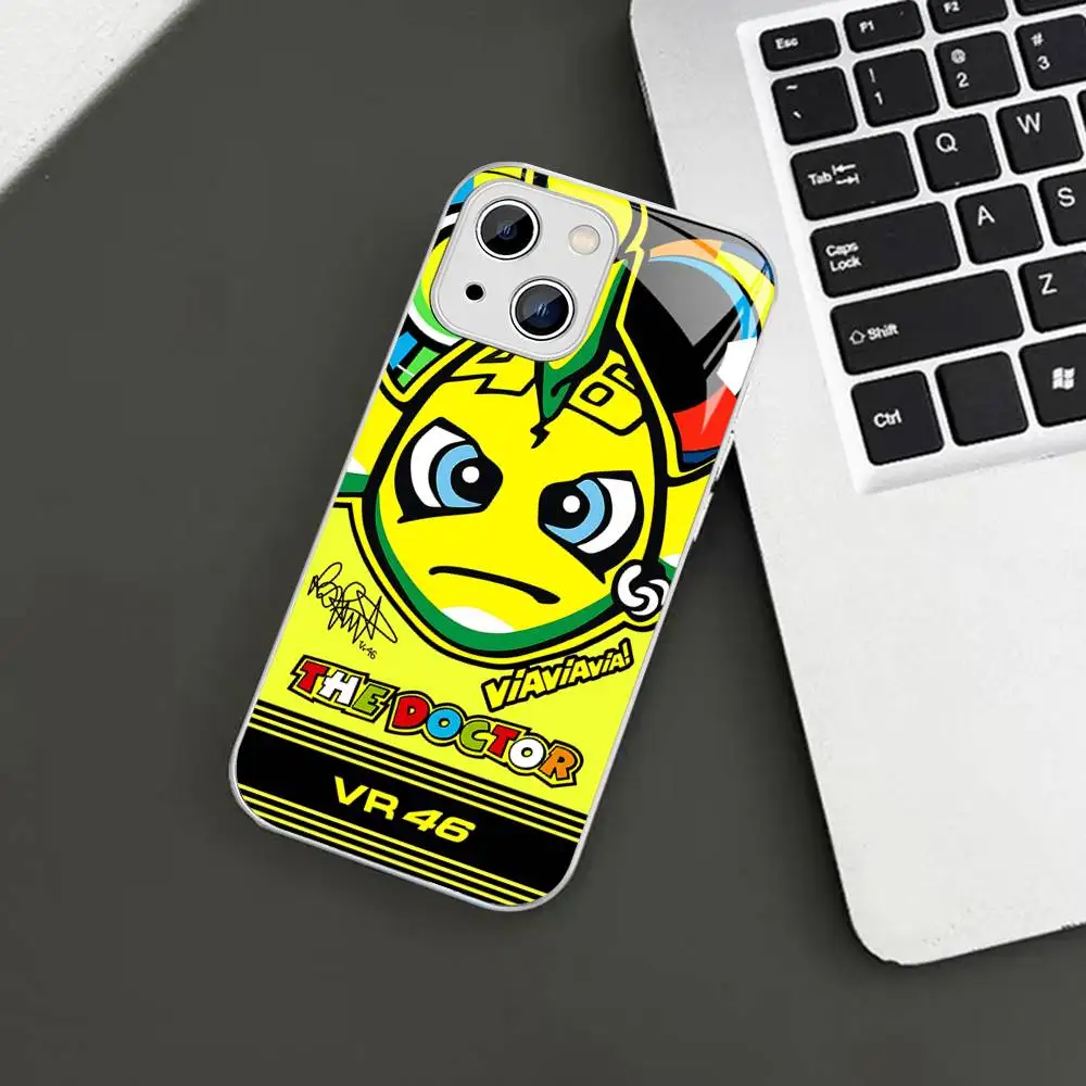 Фото Защитное стекло V-Valentino Moto R-Rossi 46 для Iphone 14 13 12 11 Pro Mini XS MAX 14Plus X XS XR Fundas №5