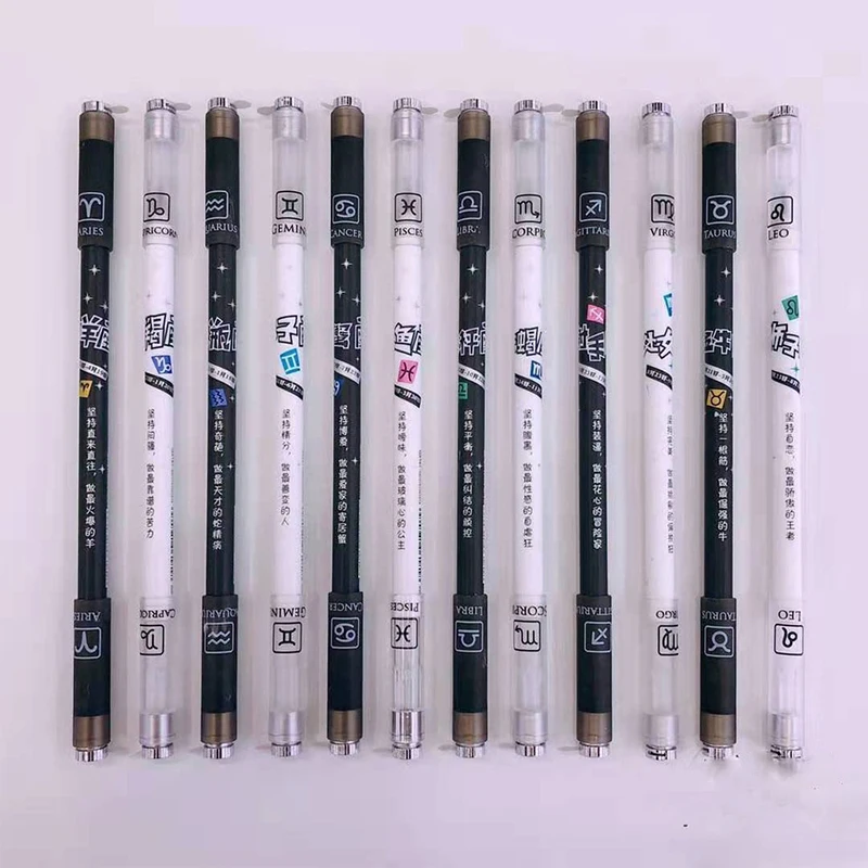 

Spinning Pen Rotating Plastic Gift Ballpoint Led Flash Student Stationary Student Pencil Balance With Light Gel Pen Flexible