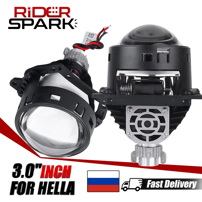 

3.0'' Bi LED Projector Lenses In Headlights For Hella 3R G5 H7 H4 9005 9006 LED Lens 90W 20000LM Angel Eyes Retrofit Kits CANbus