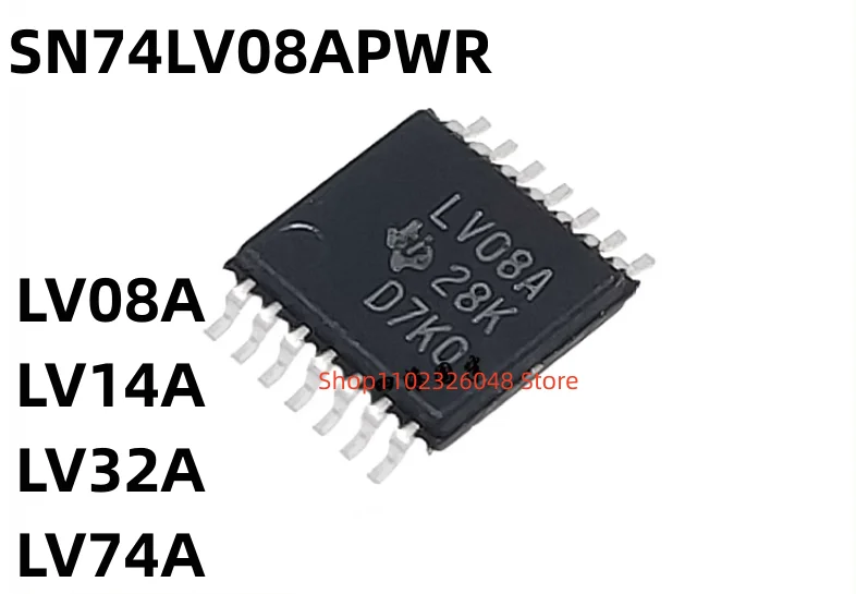 20PCS NEW SN74LV08APWR   LV08A LV14A LV32A LV74A  SN74LV132APWR  TSSOP14      IN STOCK