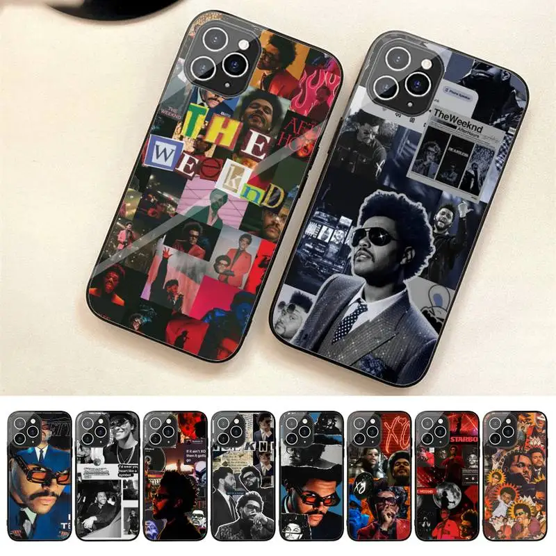 

T-the Weeknd Phone Case For Iphone 7 8 Plus X Xr Xs 11 12 13 14 Se2020 Mini Promax Tempered Glass Fundas