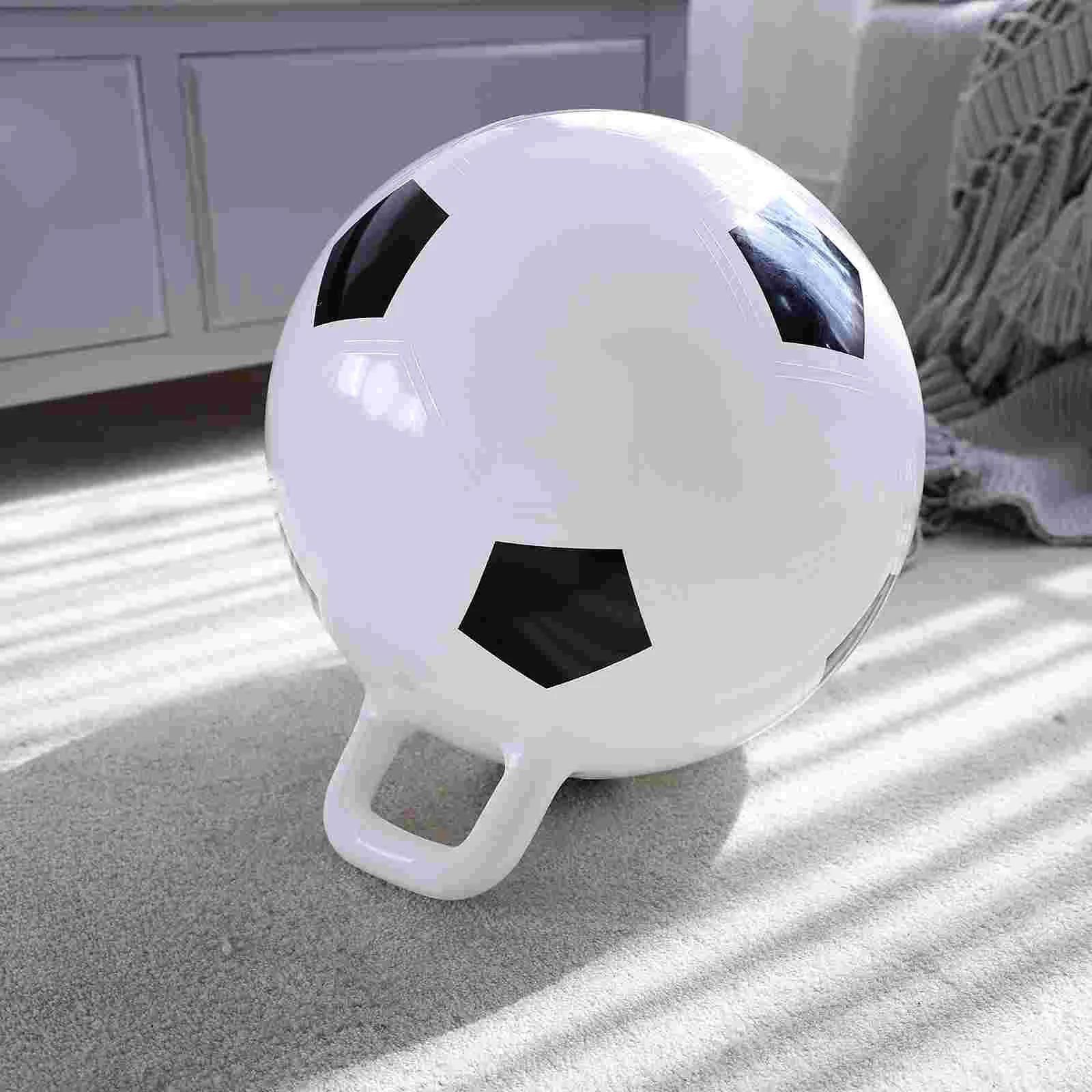 STOBOK 45cm Hopping Ball Jumping with Handle Inflatable PVC Bouncing for Children