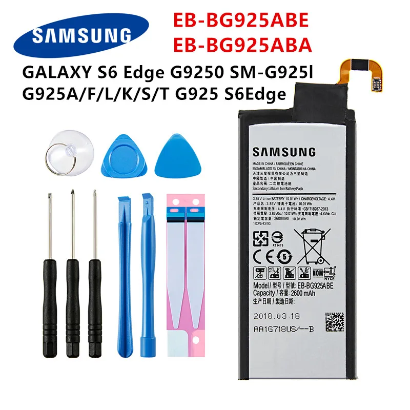 Оригинальный аккумулятор SAMSUNG для Samsung Galaxy S6 Edge/Plus S7 Edge S8 Plus + S9 S10 S10E S20 S20Ultra - купить